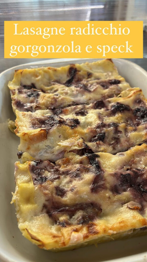 Pasticcio radicchio e speck